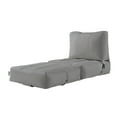 thumbnail image 5 of Loungie Cloudy Nylon Foam Lounger Indoor/ Outdoor Self Expanding Water Resistant Convertible, Light Grey, 5 of 9