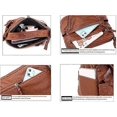 thumbnail image 3 of CHAO Bolsos de hombro de cuero suave para mujer, bolso cruzado informal clásico para mujer, 3 of 5