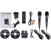 Karaoke USA DVD/CDG/MP3G Karaoke Machine with 7 TFT Color Screen, Record, Bluetooth and LED Sync Lights, GF846