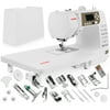 Janome 3160QDC Computerized Sewing Machine w/Hard Cover + Extension Table + Quilt Kit + 1/4 Seam Foot w/Guide + Overedge Foot + Zig Zag Foot + Zipper Foot + Buttonhole Foot + Needles + More!