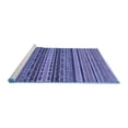thumbnail image 2 of Ahgly Company Machine Washable Indoor Square Oriental Blue Modern Area Rugs, 8' Square, 2 of 4