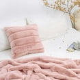 thumbnail image 4 of Bewildely Throw Pillow Covers Funda de almohada Soft Square Shape Funda de cojín Sofá Cama Dormitorio Cojines de coche Fundas Pink 50x50cm Type2 NO2, 4 of 6