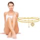 thumbnail image 1 of Fiudx Tobillera con Letras, Elegante Tobillera con Dije de Corazón, Diseño En Capas para La Moda, Joyería Personalizada para Mujer, Perfecta para Fiestas En La Playa o Citas Nocturnas, Una Declaració, 1 of 4