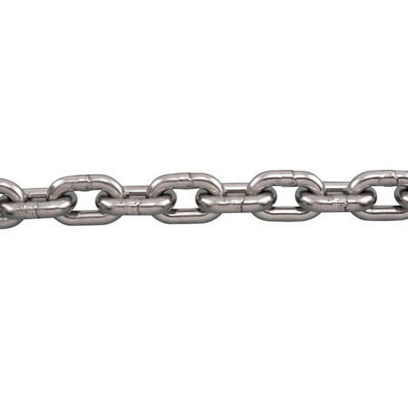 STAINLESS STEEL ANCHOR CHAIN 316L (S1) 1/4" (S0601-0007) SOLD PER FOOT