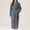 Purple, variant on Fashion Women's Plaid Flannel Robe Belted V Neck Long Sleeve Sleepwear with Pockets Long Length for Fall Winter Daily Wear Cozy Soft Comfy Elegant