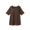 thumbnail image 4 of Woman Within Plus Size Perfect Elbow-Sleeve Square-Neck Tee, 4 of 6