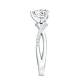 thumbnail image 3 of Rosec Jewels - Lab Created Diamond Heart Engagement Ring 1 ct - 7 mm - Ef-Vs Quality, 14K White Gold, US 5.00, 3 of 8