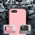 thumbnail image 4 of [3 in 1 for iPhone SE case 2022/3rd/2020/2nd gen, iPhone 7/8 case，with 2 Pack Screen Protector, Liquid Silicone Ultra Slim Shockproof Protective Phone Case [Microfiber Lining] (Pink)…, 4 of 13