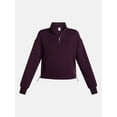 thumbnail image 6 of Athletic Works Women's Quarter Zip Fleece Sweatshirt, Sizes XS-XXXL, 6 of 6
