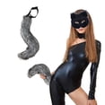 thumbnail image 2 of Event & Party, Halloween 3D Cute Animal Tail Pendant Women Holder Pompoms Tail Fashionable Hairy Tail 50cm Halloween Plush Tail, Home Decor, 2 of 5