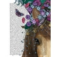 thumbnail image 2 of Fab Funky 26x32 Gold Ornate Wood Framed with Double Matting Museum Art Print Titled - Horse Mad Hatter, Close Up, 2 of 4