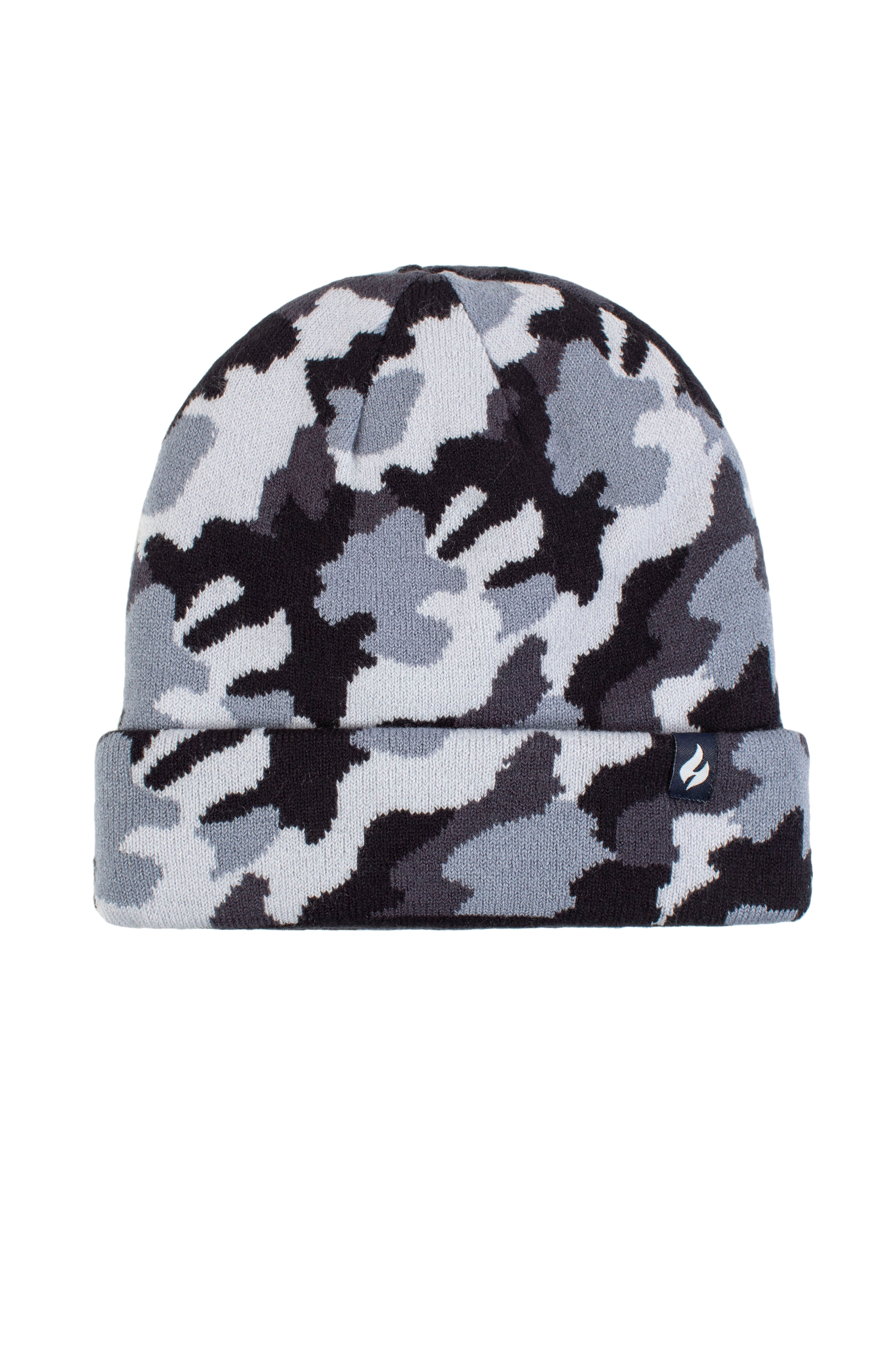 Men's Heat Holders Heatweaver Lined Camo Roll up Hat Color: Gray Size: N/A