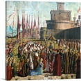thumbnail image 1 of ARTCANVAS Meeting Of Pilgrims With Pope Ciriaco 1492 Canvas Art Print by Vittore Carpaccio - Size: 36" x 36" (0.75" Deep), 1 of 9