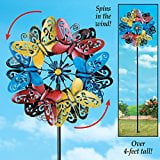 Colorful Butterfly Double Wind Spinner by