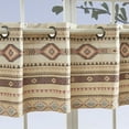thumbnail image 3 of Barefoot Bungalow Phoenix Grommet-Top Southwestern Boho Grommet-Top Window Valance, Tan, 3 of 7