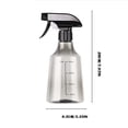 thumbnail image 3 of Bouteilles de Pulvérisation Vides, Bouteille de Pulvérisation Rechargeable 500ml pour Toilettage avec Buse Réglable pour Coiffeur Détachant / Récipient Liquide, 3 of 9