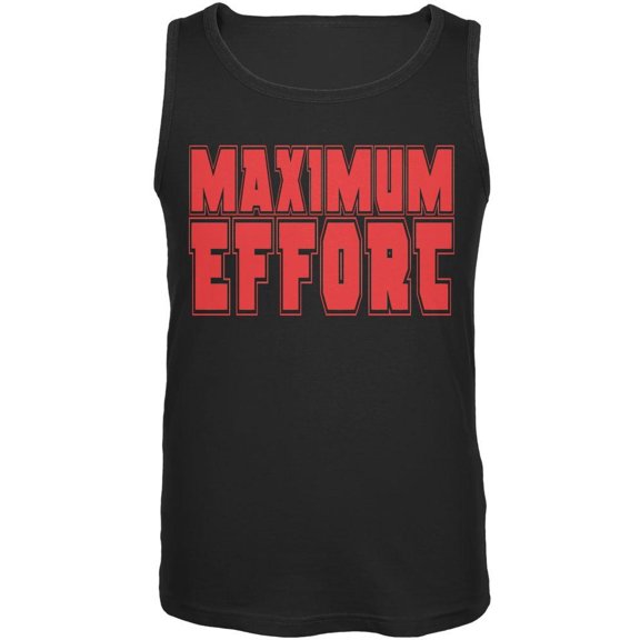 Maximum Effort Black Adult Tank Top - 2X-Large