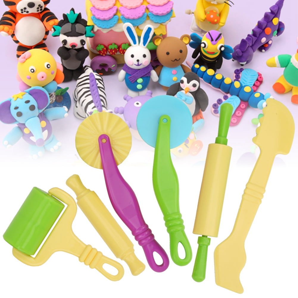 Ensemble d'Outils pour Pâte à Modeler, Ensemble d'Outils pour Pâte à Modeler pour Enfants, Emporte-Pièces, 20 Pcs/ensemble, Mini Outils pour Pâtes