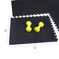 thumbnail image 5 of BalanceFrom 2-Pack 36 Ct. 24”x24” Interlocking Foam Puzzle Exercise Mat, 1/2” Thick, Black, 5 of 9