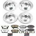 thumbnail image 3 of PowerStop Front and Rear Z26 Street Warrior Carbon-Fiber Ceramic Brake Pad and Drilled and Slotted Rotor Kit Fits: HONDA Select Models K1034-26, 3 of 9