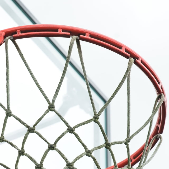 HEATSHAKING 1 Set Basketball Hoop Nets Aluminum Buckles With Corrosion Resistance For Sports Enthusiasts