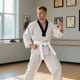 thumbnail image 4 of Cinturón de Karate, Taekwondo, Dojo y Judo, de doble aguja y ocho hilos, hecho a mano, Baotou, de doble capa, con núcleo interior de fieltro de algodón., 4 of 6