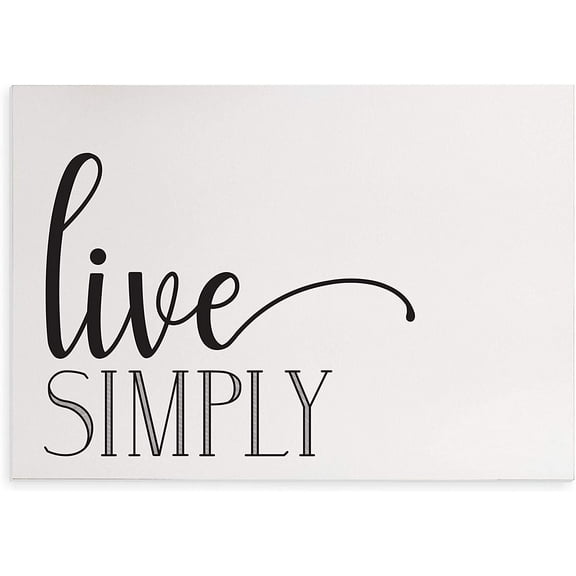 Live Simply Wood Sign 12x18