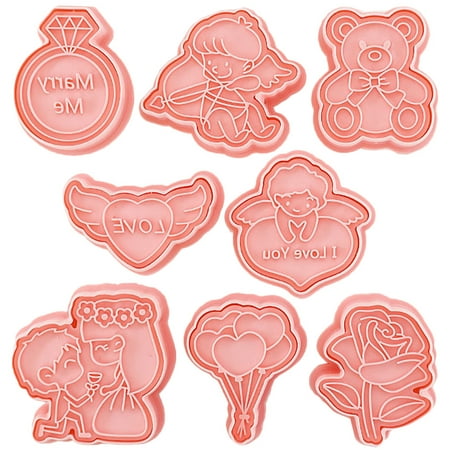 

8Pcs Valentine s Day Baking Molds Cake Molds Chocolate Mold Baking Tool