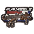 thumbnail image 2 of Mil-Spec Monkey Fur Missile PVC Morale Patch (Full Color), 2 of 3