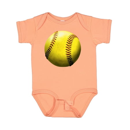 

Inktastic Yellow Softball Gift Baby Boy or Baby Girl Bodysuit
