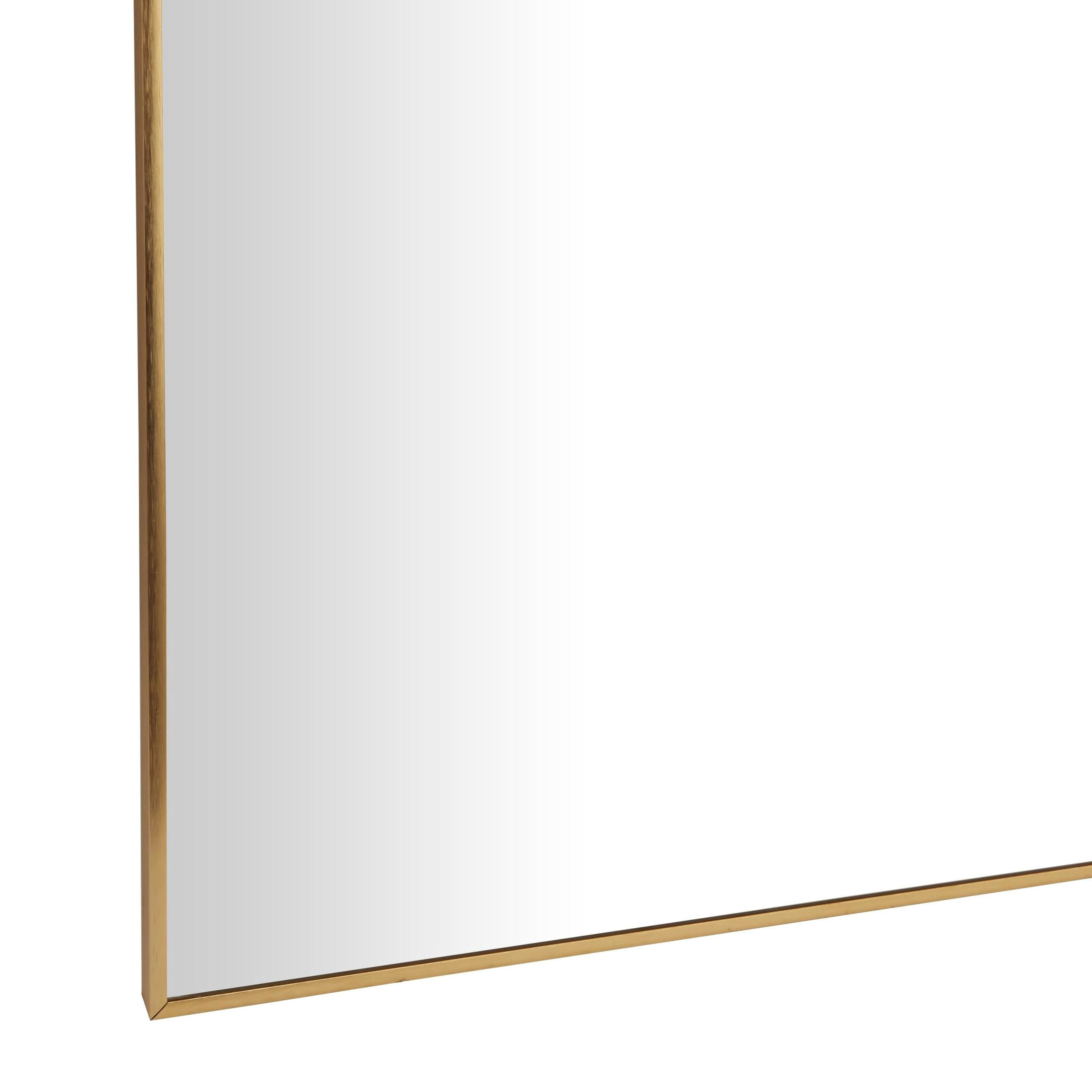 CosmoLiving by Cosmopolitan 40" x 79" Gold Wall Mirror with Thin Frame