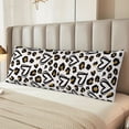thumbnail image 2 of Rateoe Long Body Pillow Cover, 20x54 Inches Body Pillow Cases, Soft Brushed Microfiber Zipper Design, Heart Leopard -Pillows Not Included, 2 of 7