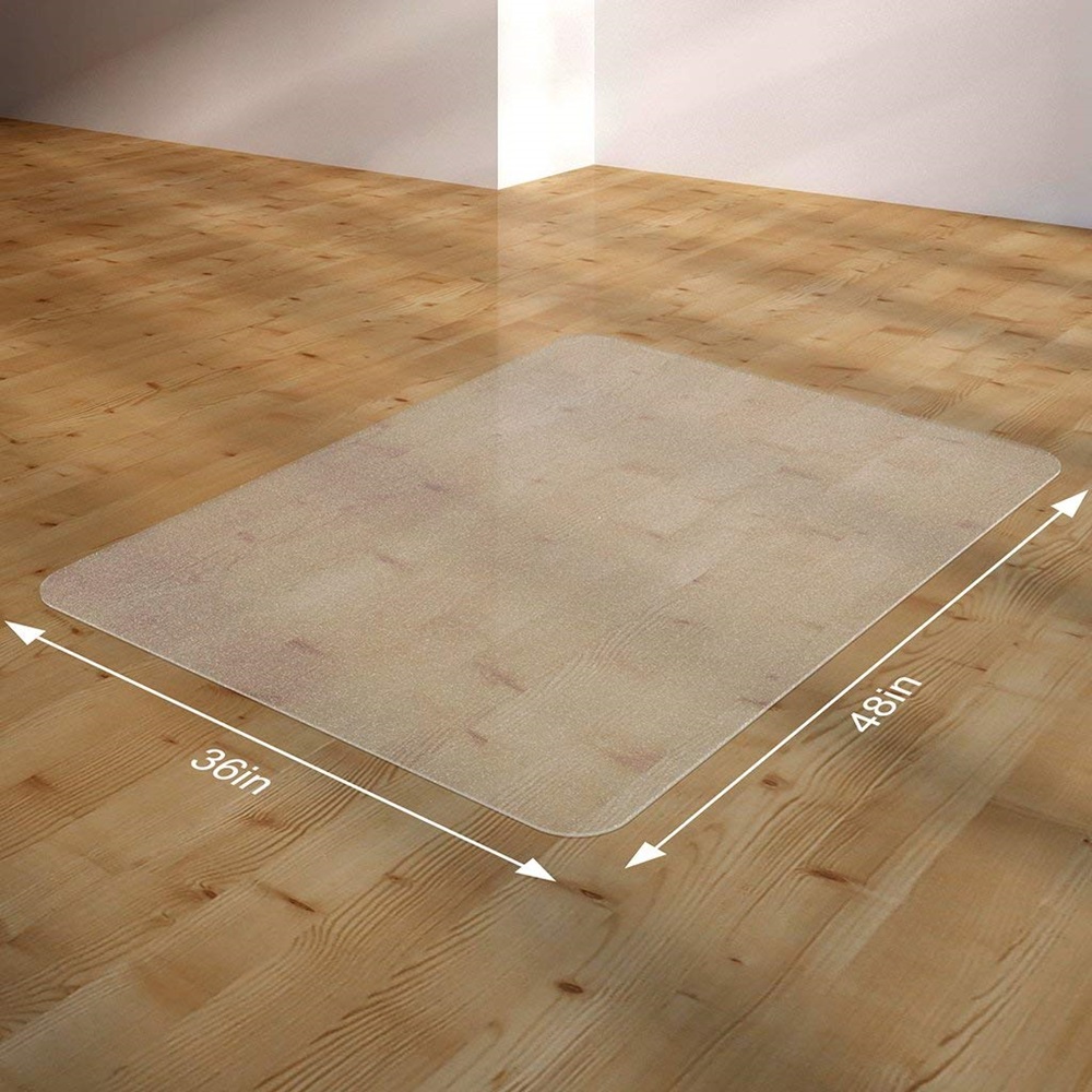 Abrihome 48"x36" Clear Water-Resistant Floor protectors Water Proof PVC Office Chair Mat(Only PVC Mat)