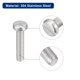 thumbnail image 4 of 304 Inoxidable Acero Máquina Tornillos, 10uds M3x14mm Ranurada Transmisión Unión Cabeza Tornillo Pernos, 4 of 5