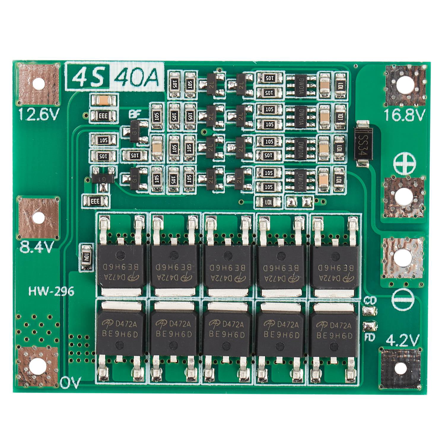 6S 15A BMS Protection PCB Board for 6 Packs Li-ion Lithium 18650 Batte.PI