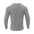 thumbnail image 6 of hotojiny Men's Henley Shirt Casual Long Sleeve Lightweight Button T-Shirts Fall Warm Workout Golf Pullover S-3Xl, 6 of 7