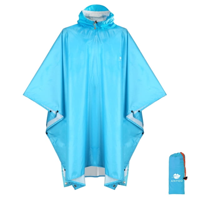 Poncho impermeable ANYOO ligero para adultos