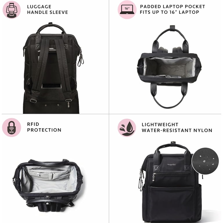 Baggallini Women’s Soho BackpackLaptop Backpack Travel Bag Black Baggallini Soho Backpack - Travel Laptop Backpack for Women  main image 2