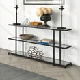 thumbnail image 5 of Evelyn&Zoe Greenwich 64" Wide Rectangular Console Table, Blackened Bronze, 5 of 5