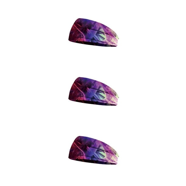 Sonducket Diademas de ganchillo Banda para la cabeza deportiva Tie-dye Banda para el sudor Bandas para el cabello Accesorios para el cabello Type1 NO1