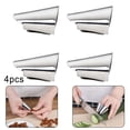 thumbnail image 3 of Protège-Doigts, Protège-Doigts, Protège-Doigts, Protection Sûre des Doigts, Outil de Cuisine en Acier Inoxydable pour Couper la Viande (4 Pcs), 3 of 8