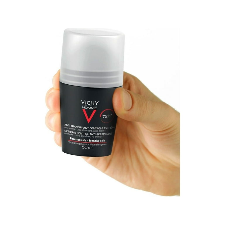 Vichy HOMME 72hr Anti-Perspirant Deodorant Extreme Control 2 x 50ml 