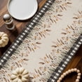 thumbnail image 2 of Fall Orange Foxtail Table Runner, Autumn Thanksgiving Kitchen Dining Table Decoration for Home Party Decor 13x48 Inches, 2 of 9