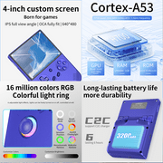 Anbernic RG40XXV Handheld Game Console, 64GB, 3200mAh Battery, Bluetooth, HD Output, Blue