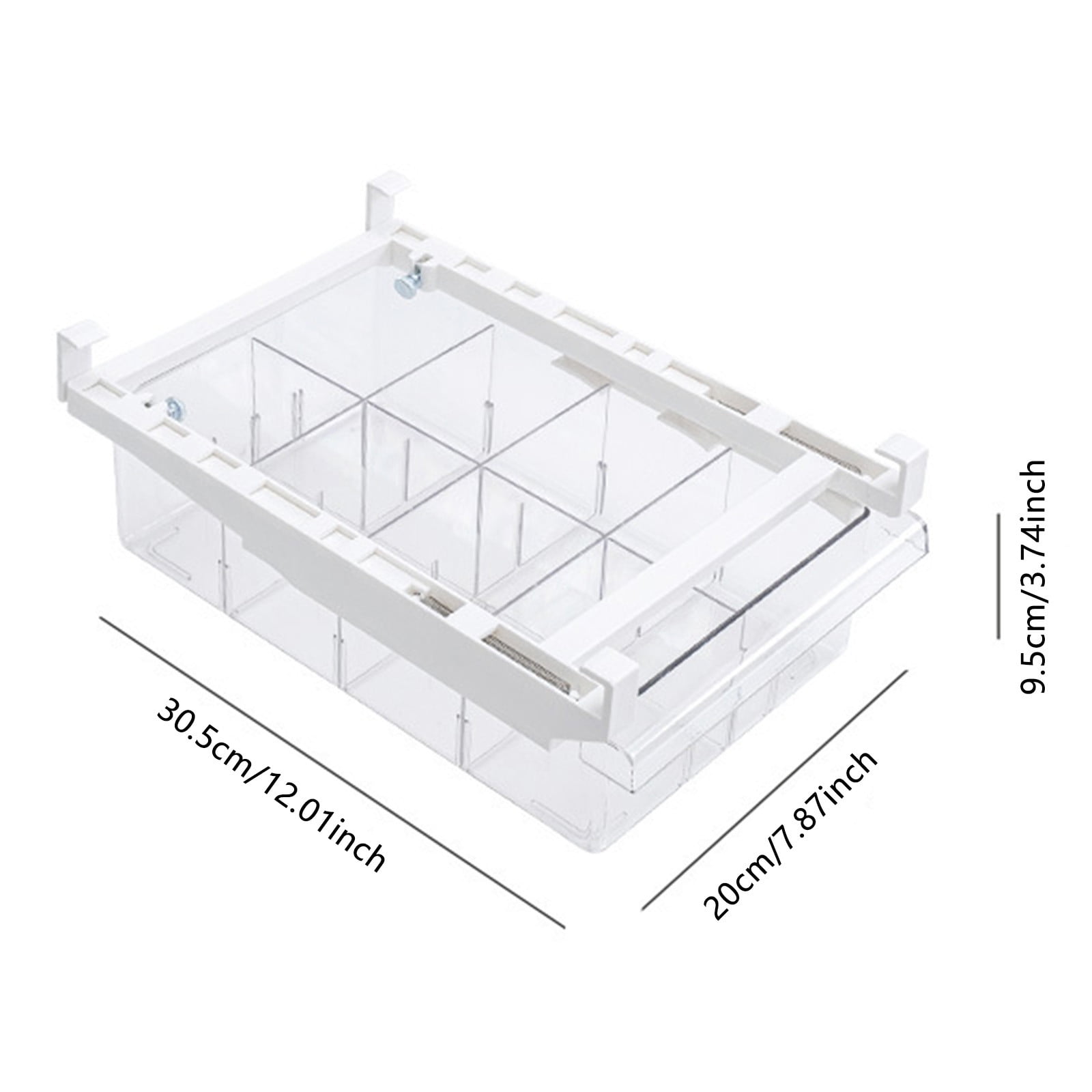 ZZERHUOO 12 In Refrigerator Drawer Fridge Drawer Organizer For Meat Cheese Produce And More Stretchable And Deep Storage Disposable Lunch Container Snack Containers for Kids Storage Pantry Fridge
