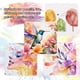 thumbnail image 3 of Uxcell 50 Hojas de Papel de Acuarela de Algodón 300 GSM Papel para Pintura Esquina Redondeada 4x6 pulgadas, 3 of 7