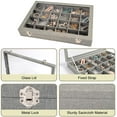 thumbnail image 3 of Sackcloth Jewelry Organizer Box with Clear Lid, 24, 3 of 7