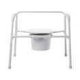 McKesson Fixed Arm Steel Folding Commode Chair, 15_ 22 Inch (EA/1