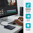 thumbnail image 7 of 128TB External Hard Drive Portable SSD High Speed USB,HMB & SLC Cache High Speed Storage for Gaming PC, Laptop, Desktop & Workstation,Black, 7 of 7