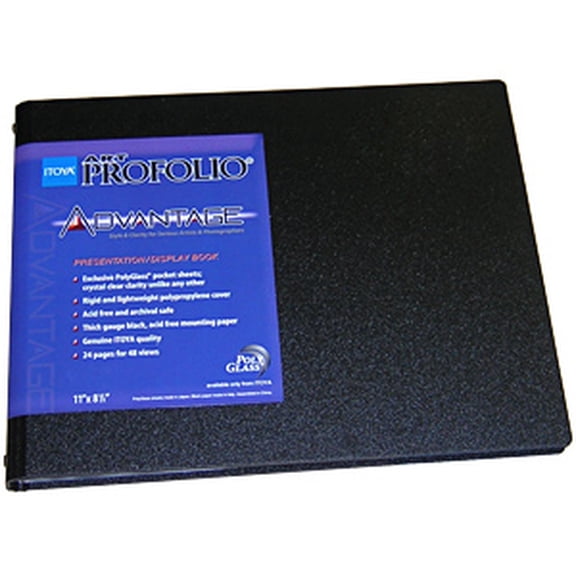 (2 pack) Art Profolio ADVANTAGE landscape with 24 pages 48 views art photo album by Itoya - 6x4